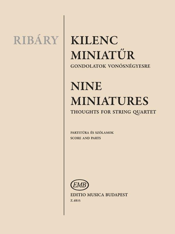 Neun Miniaturen für Streichquartett